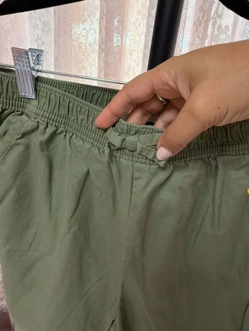 The Children's Place Green Twill Jogger Pants Size 14